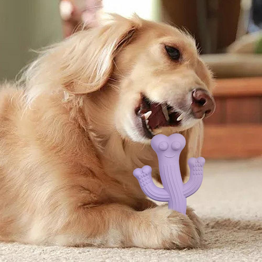 KFX-3258045 Ultra Durable Cactus Dog Chew Toy for Puppies, Medium & Large Dogs - Interactive and Nearly Indestructible Design