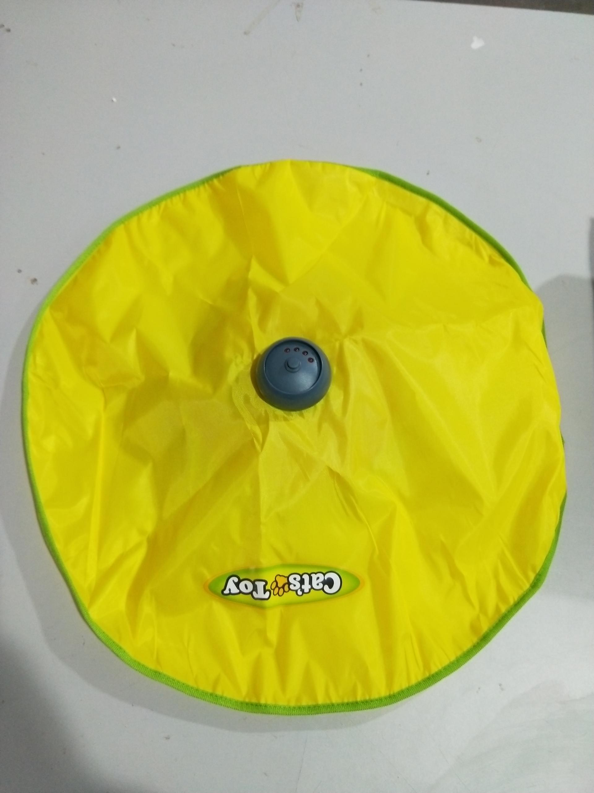 KFX-3267133 Four-Speed Electric Amusement Plate for Cats with Rotating Toy and Adjustable Speed