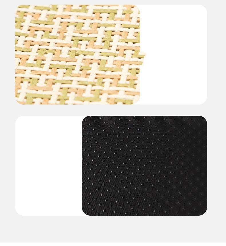 KFX-3268157 Summer Universal Cold Mat for Cats and Dogs - Woven Pet Nest, Multiple Sizes Available in Beige, Gray, and Brown