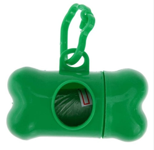 KFX-3268541 Portable Pet Waste Bag Dispenser with Bone Design for Easy Clean-Up Outdoors