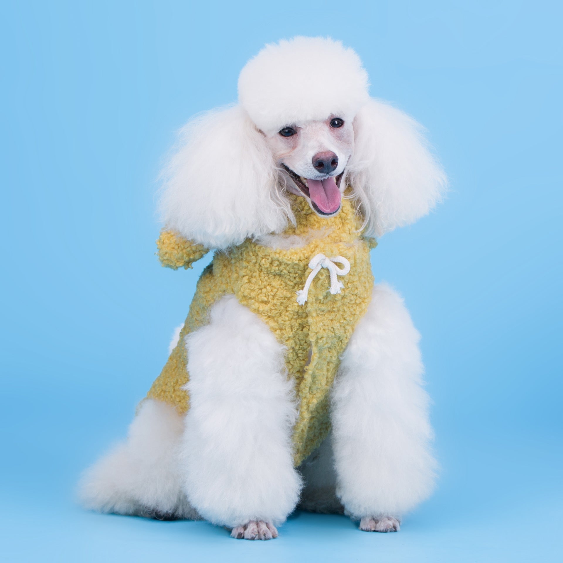KFX-3268669 Stylish Two-Legged Cotton Dress for Dogs - Available in Gray, Yellow, Pink