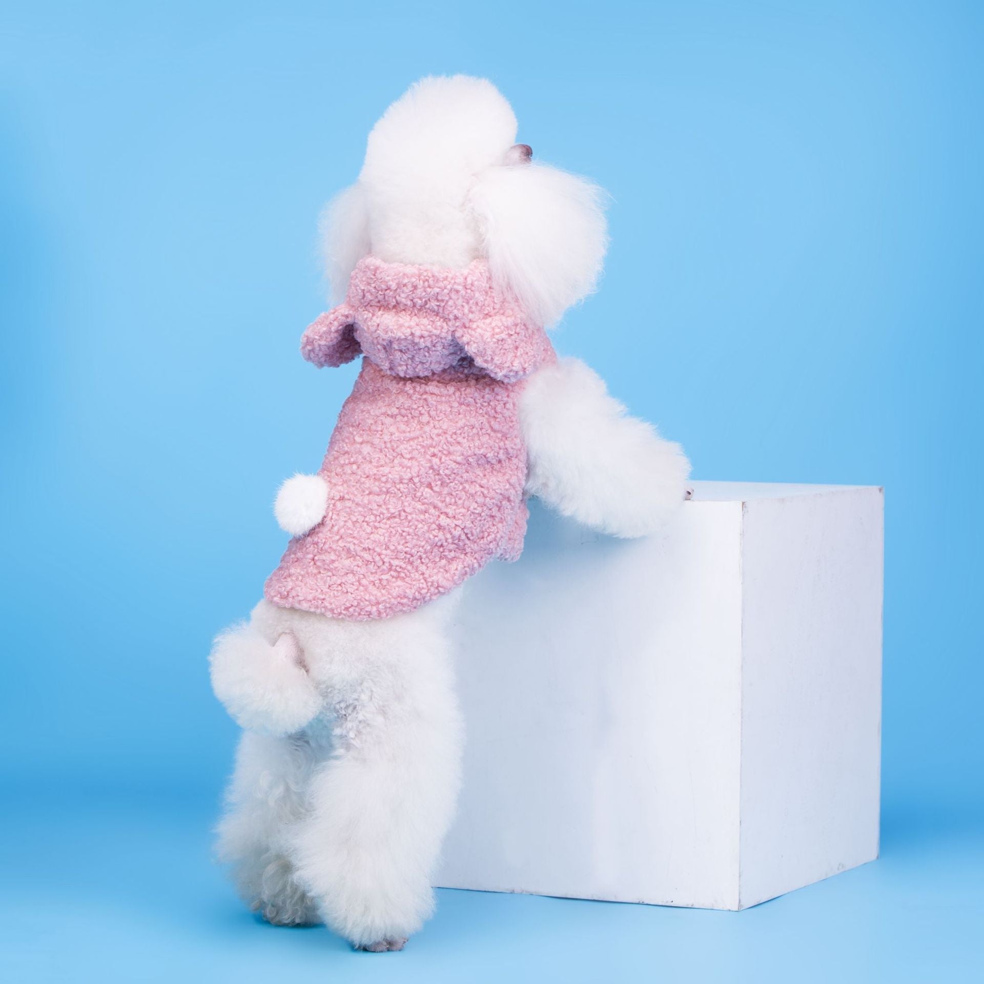KFX-3268669 Stylish Two-Legged Cotton Dress for Dogs - Available in Gray, Yellow, Pink