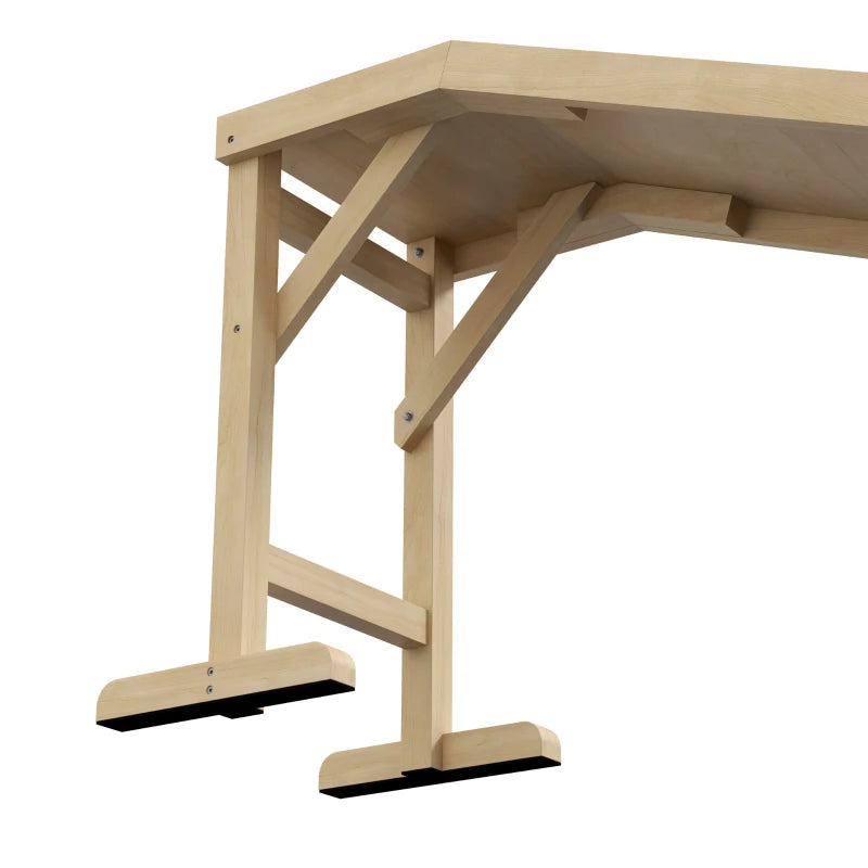KFX-3269565 Pet Ramp for Dogs and Cats with Non-Slip Carpet and Easy Top Platform, Durable Pine Wood, Ideal for Pets up to 77 lbs