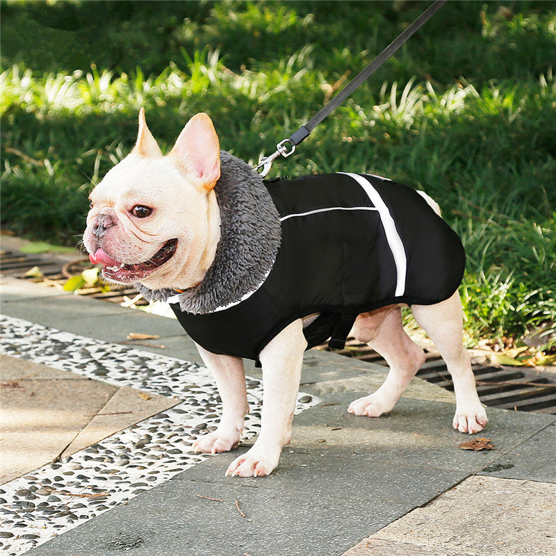 KFX-3270461 Thick Warm Dog Vest - Waterproof, Reflective, Adjustable for Small to Large Breeds