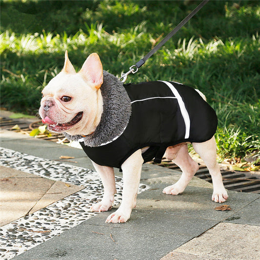 KFX-3270461 Thick Warm Dog Vest - Waterproof, Reflective, Adjustable for Small to Large Breeds