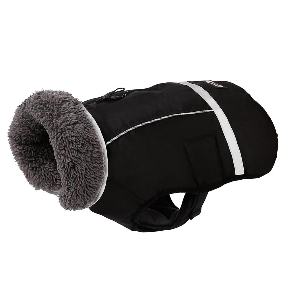 KFX-3270461 Thick Warm Dog Vest - Waterproof, Reflective, Adjustable for Small to Large Breeds