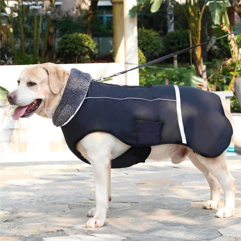 KFX-3270461 Thick Warm Dog Vest - Waterproof, Reflective, Adjustable for Small to Large Breeds