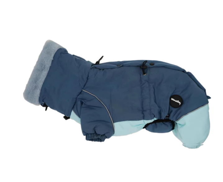 KFX-3270845 Warm Lambswool Cotton-Padded Jacket for Dogs - Autumn and Winter Four-Leg Design