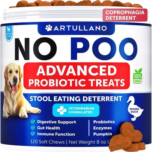 KFX-3272125 No Poo Chews for Dogs Stool Eating Deterrent with Probiotics, Pumpkin & Digestive Enzymes for Gut Health Support