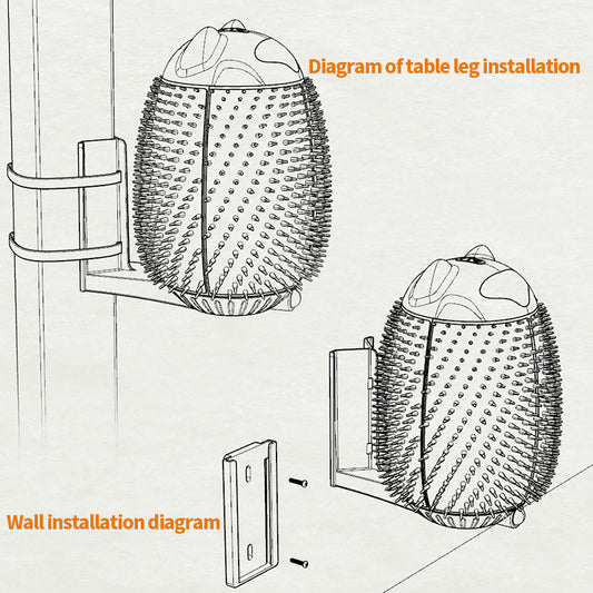 KFX-3273533 Automatic Pet Hair Brush and Massager for Cats - Intelligent Sensor Scratcher Toy