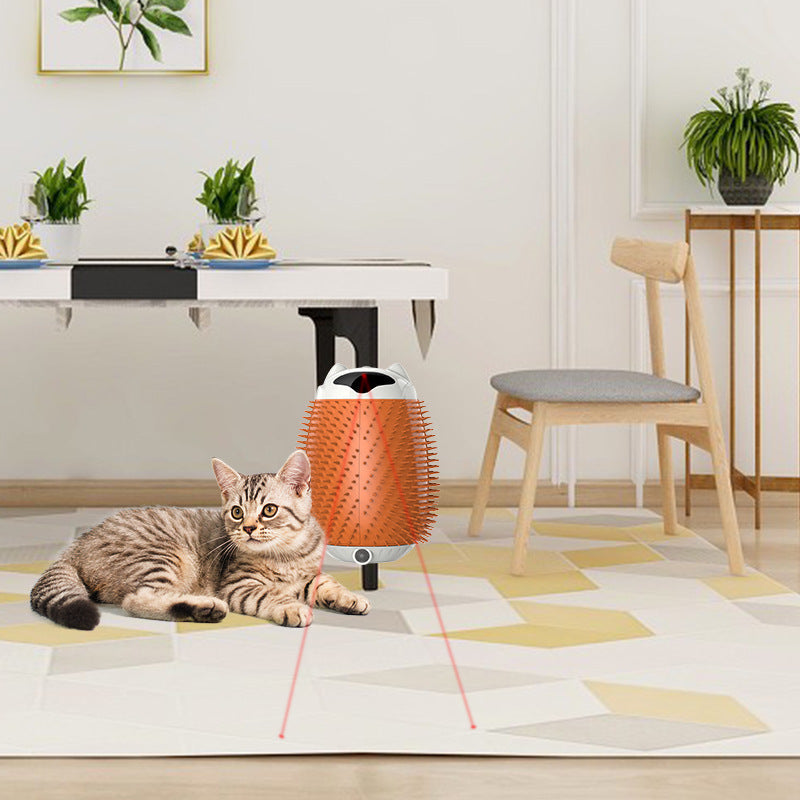 KFX-3273533 Automatic Pet Hair Brush and Massager for Cats - Intelligent Sensor Scratcher Toy