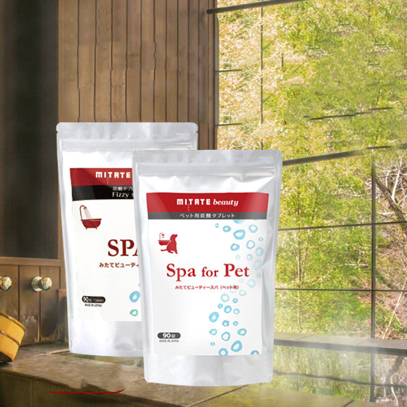 KFX-3273917 Pet Spa Carbonated Tablets for Dogs and Cats - Fur Repair, Cleaning, and Mite Control