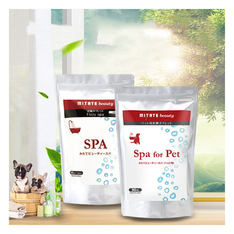 KFX-3273917 Pet Spa Carbonated Tablets for Dogs and Cats - Fur Repair, Cleaning, and Mite Control