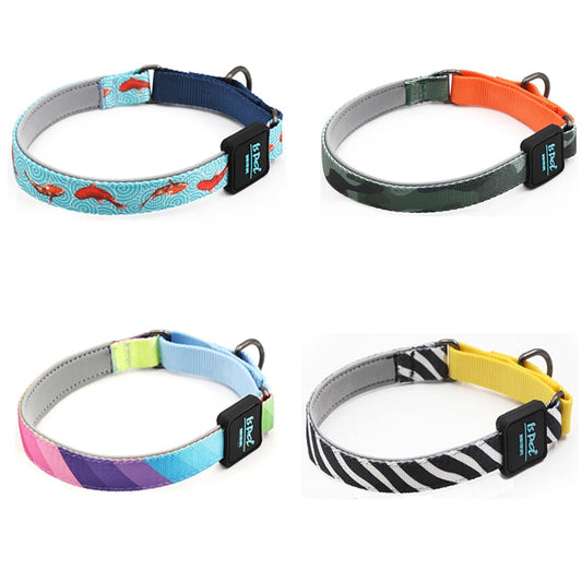 KFX-3274045 Durable Nylon Dog Collar in Vibrant Colors for Small to Large Pets