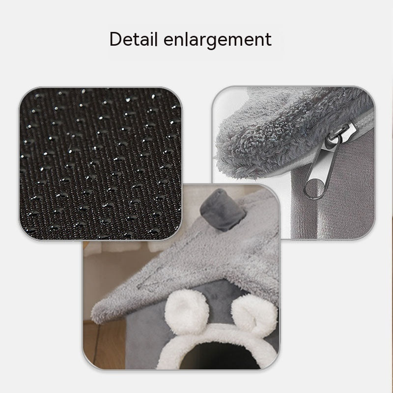 KFX-3276093 Cozy Removable Soft Dog Kennel - Easy Assembly with Washable Cover in Various Colors