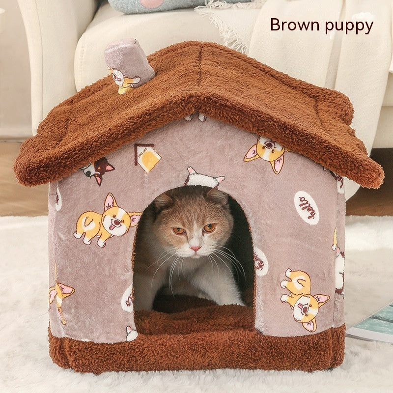 KFX-3276093 Cozy Removable Soft Dog Kennel - Easy Assembly with Washable Cover in Various Colors