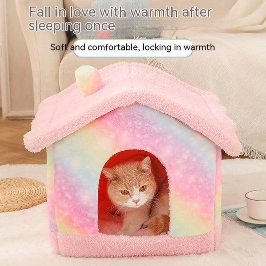 KFX-3276093 Cozy Removable Soft Dog Kennel - Easy Assembly with Washable Cover in Various Colors