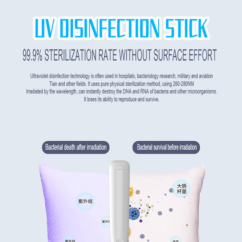 KFX-3277501 UV Hand Disinfection Stick - Portable UV Sterilizer with 3W Power and ABS Material