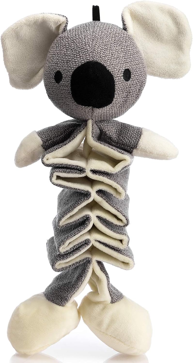 KFX-3279293 Squeaky Plush Koala Toy with Crinkle Paper for Dogs - Durable, Chew-Resistant, Ideal for Small to Large Breeds