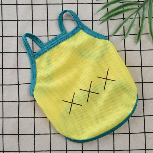 KFX-3280189 Pet Dog Camisole for Sun Protection – Casual Polyester Vest in Multiple Colors and Sizes