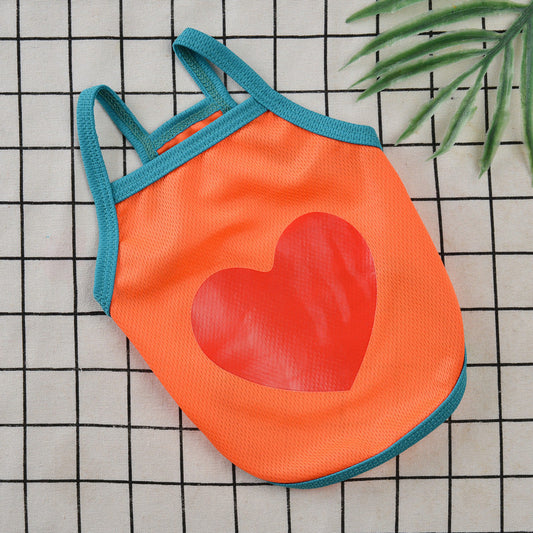 KFX-3280189 Pet Dog Camisole for Sun Protection – Casual Polyester Vest in Multiple Colors and Sizes