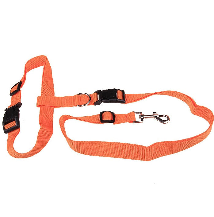 KFX-3281597 Adjustable Pet Car Safety Rope with Reinforced Buckle and 360° Rotating Clip