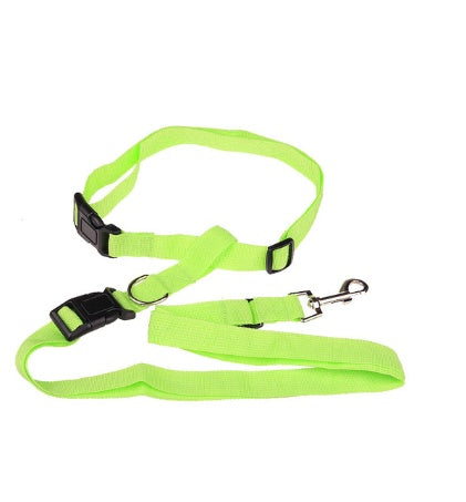 KFX-3281597 Adjustable Pet Car Safety Rope with Reinforced Buckle and 360° Rotating Clip
