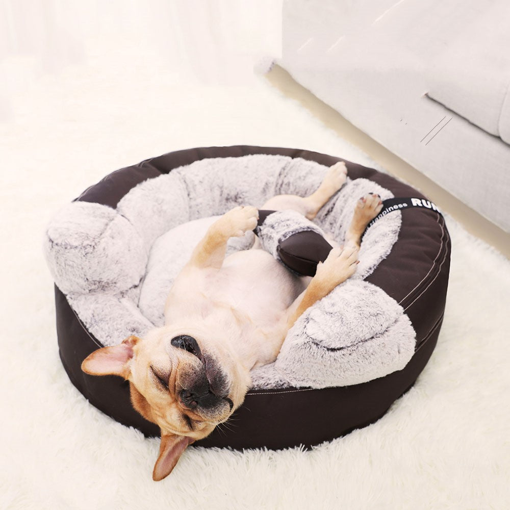 KFX-3281853 Cozy Deep Sleep Bed for Small to Medium Dogs - S: 50x50x20 cm, M: 70x70x25 cm