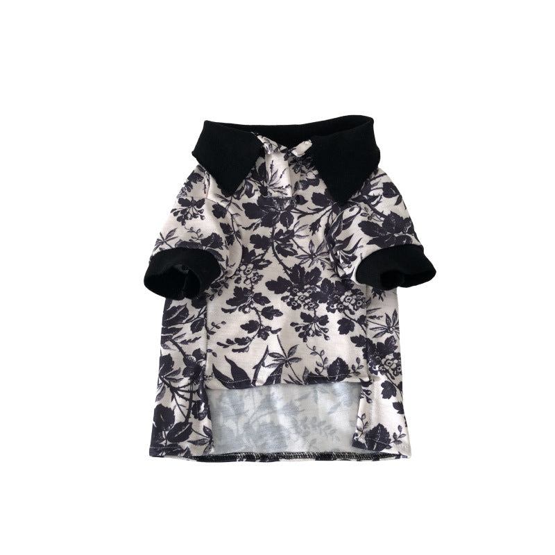 KFX-3282365 Leaf Design Denim Shirt for Dogs - Available in Multiple Sizes