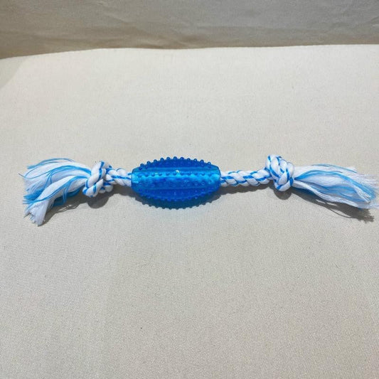 KFX-3282621 Interactive Double Knot Barbed Molar Rope Toy for Shiba Inu - 28cm