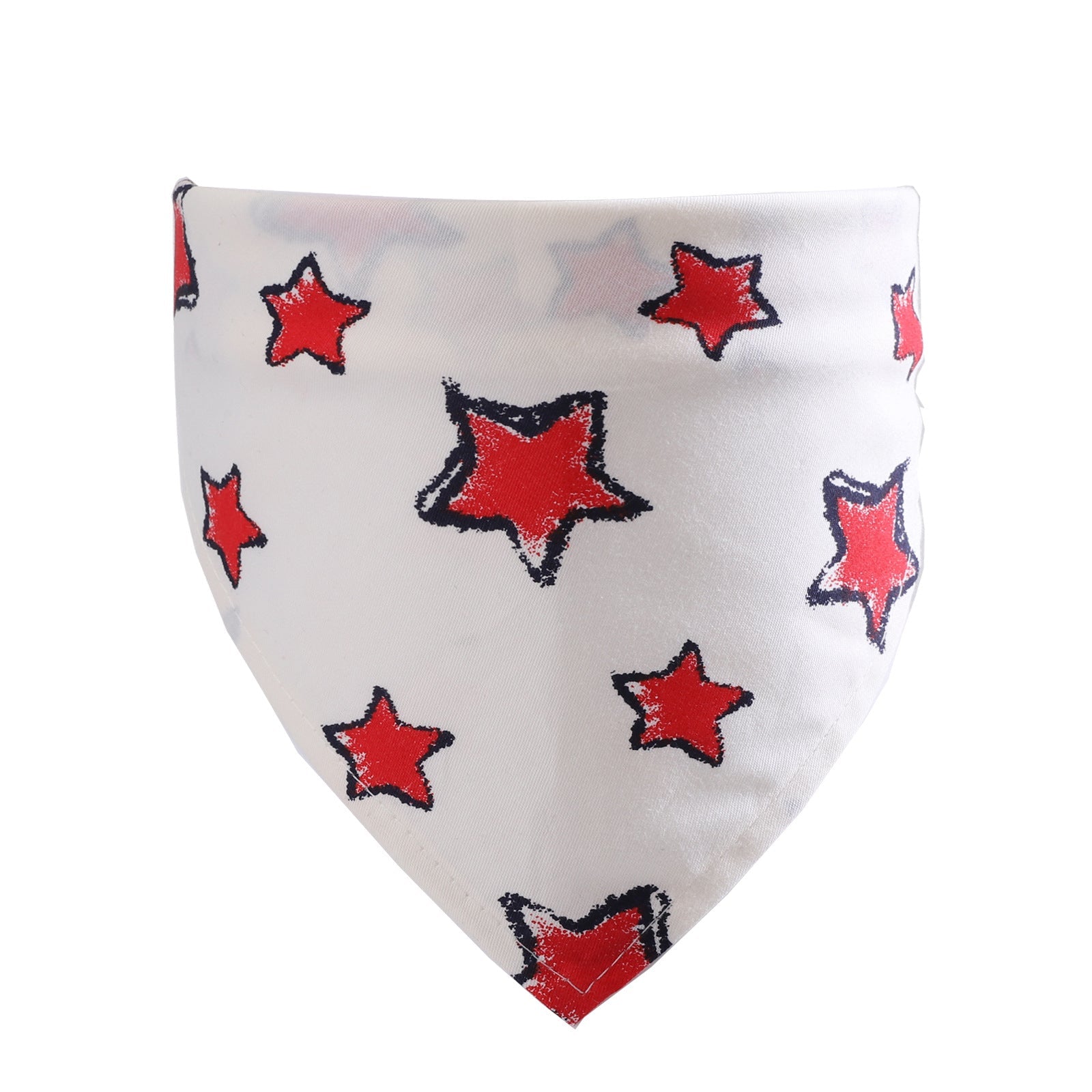 KFX-3285181 Pet Cotton Triangle Scarf for Cats and Dogs - Adjustable Saliva Towel for Year-Round Use, 43x63cm