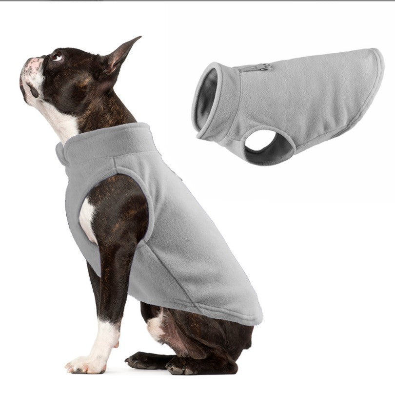KFX-3285949 Fleece Sweater Vest for Dogs and Cats - Warm and Stylish Winter Wear in Various Colors and Sizes