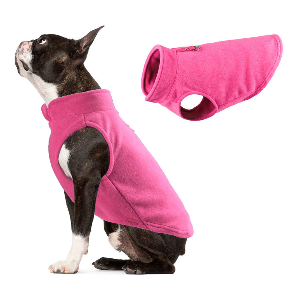 KFX-3285949 Fleece Sweater Vest for Dogs and Cats - Warm and Stylish Winter Wear in Various Colors and Sizes