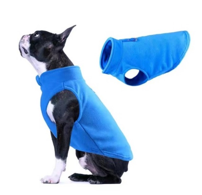 KFX-3285949 Fleece Sweater Vest for Dogs and Cats - Warm and Stylish Winter Wear in Various Colors and Sizes