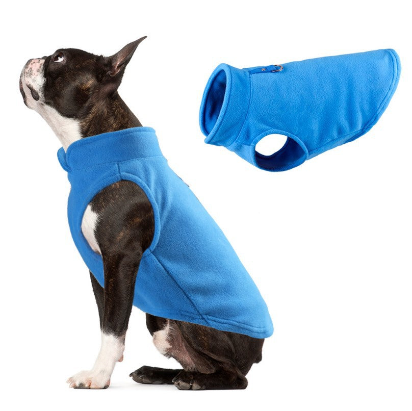 KFX-3285949 Fleece Sweater Vest for Dogs and Cats - Warm and Stylish Winter Wear in Various Colors and Sizes