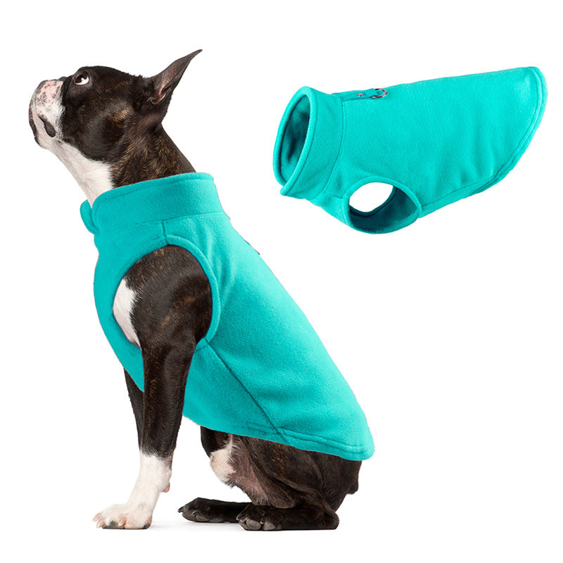 KFX-3285949 Fleece Sweater Vest for Dogs and Cats - Warm and Stylish Winter Wear in Various Colors and Sizes