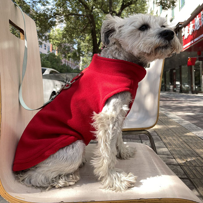 KFX-3285949 Fleece Sweater Vest for Dogs and Cats - Warm and Stylish Winter Wear in Various Colors and Sizes