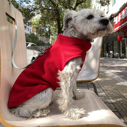 KFX-3285949 Fleece Sweater Vest for Dogs and Cats - Warm and Stylish Winter Wear in Various Colors and Sizes