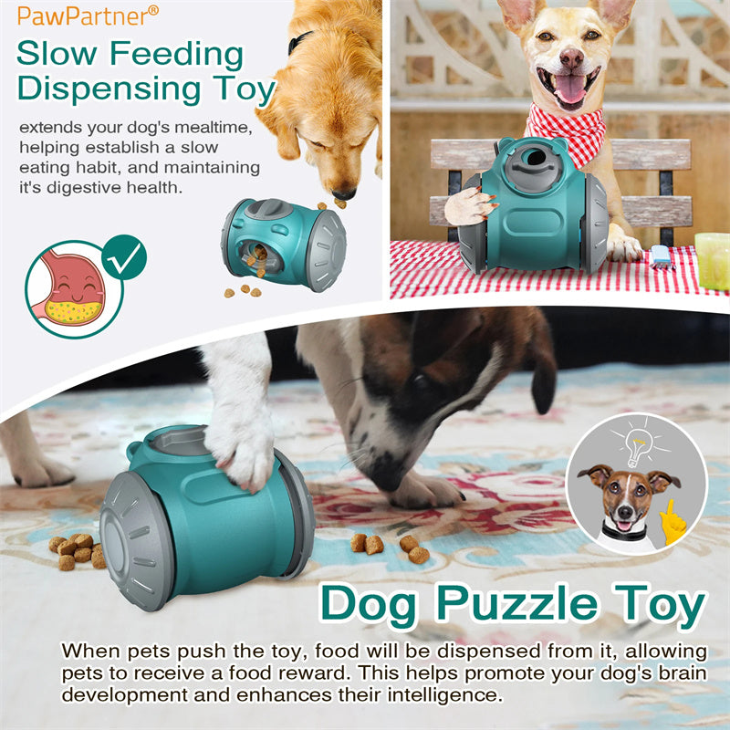 KFX-3286205 Interactive IQ Tumbler Toy for Small to Medium Dogs and Cats - Slow Feeder Pet Training Puzzle Toy