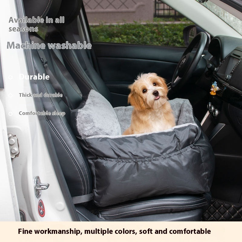 KFX-3287613 Automobile Cushion Pet Bed for Dogs - Soft Cloth Seat Cover, 55x50x35cm, Available in Multiple Colors