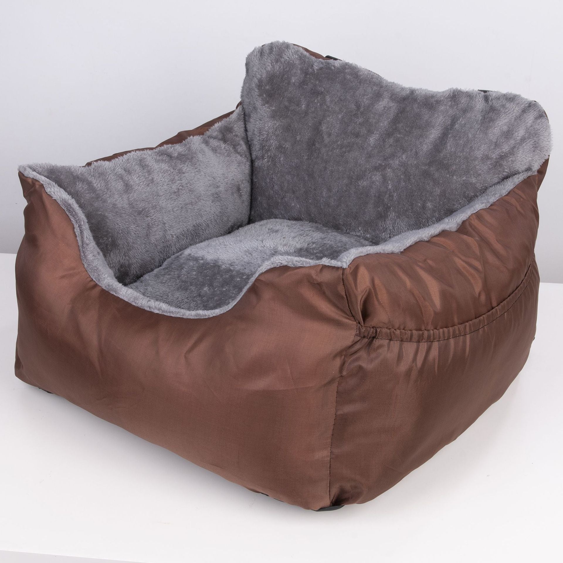 KFX-3287613 Automobile Cushion Pet Bed for Dogs - Soft Cloth Seat Cover, 55x50x35cm, Available in Multiple Colors