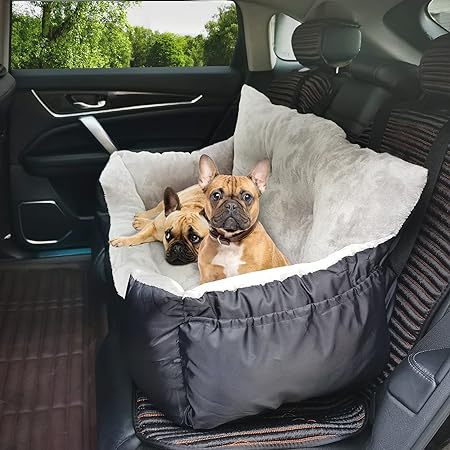 KFX-3287613 Automobile Cushion Pet Bed for Dogs - Soft Cloth Seat Cover, 55x50x35cm, Available in Multiple Colors