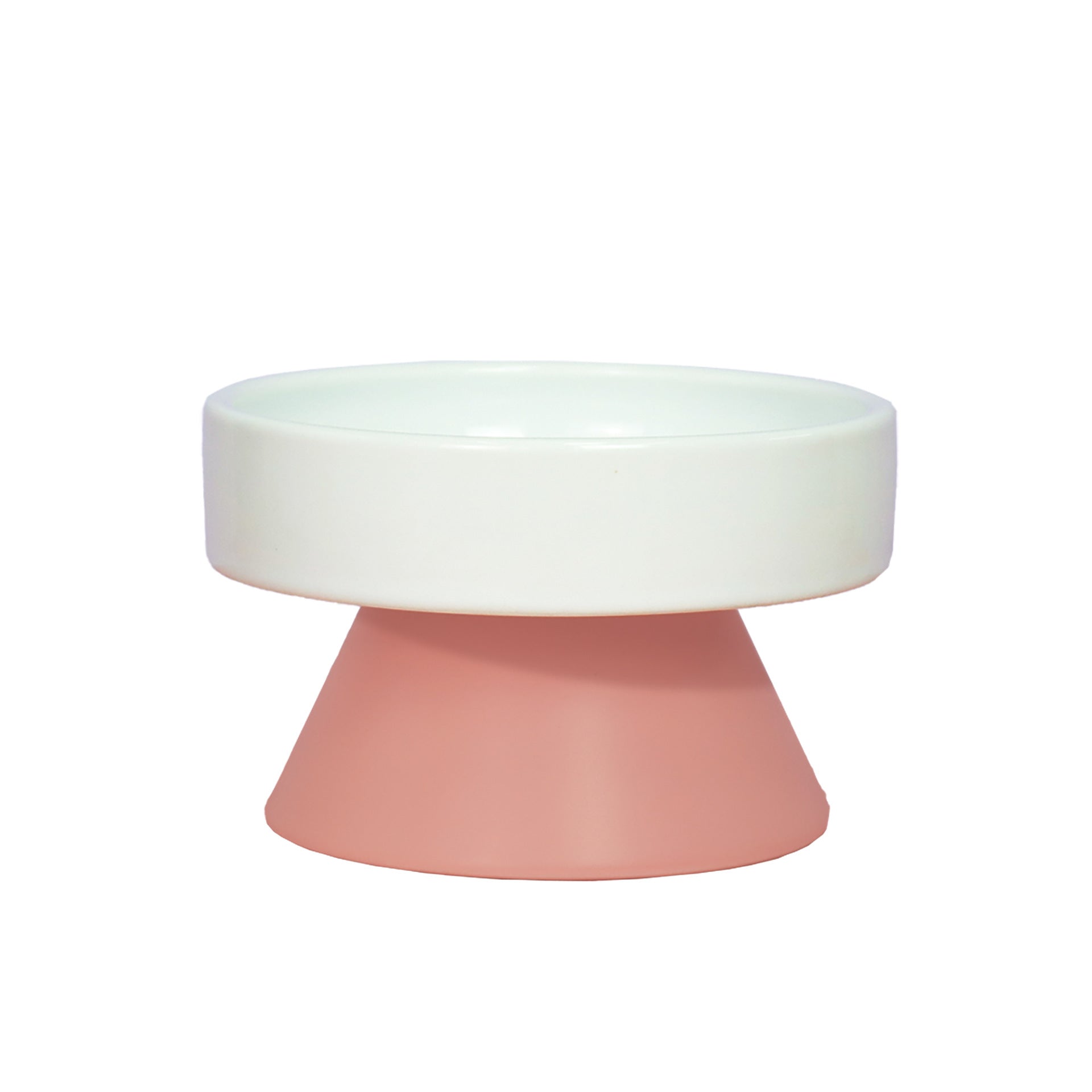 KFX-3287741 Ceramic Elevated Cat Water Bowl with Wide Mouth Design