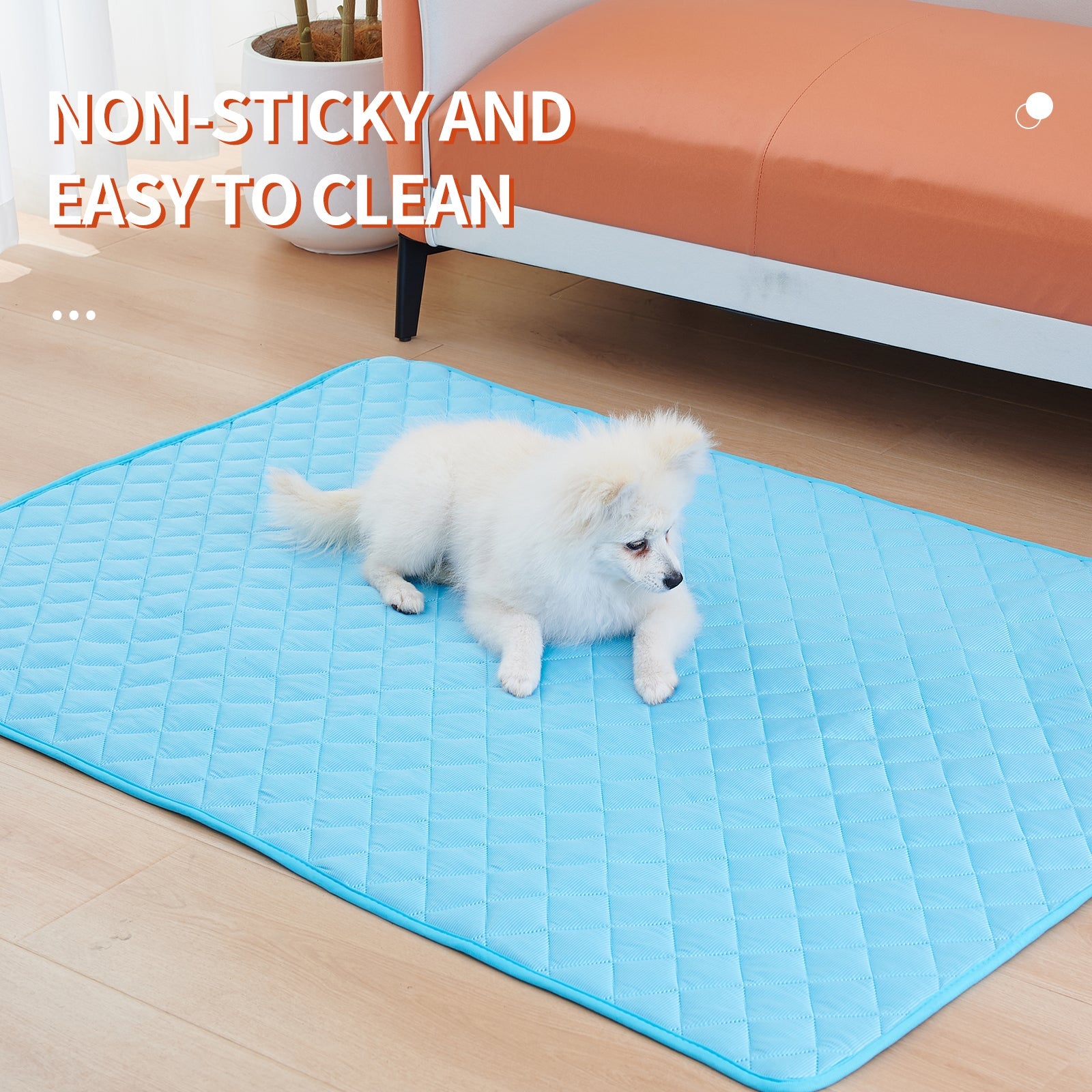KFX-3290813 Cooling Pet Mat and Sleeping Pad for Dogs and Cats, Waterproof Self-Cooling Design