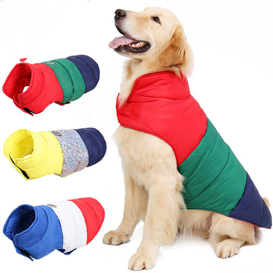 KFX-3292989 Water-Repellent Down Jacket for Pets - Warm & Cozy Autumn/Winter Wear