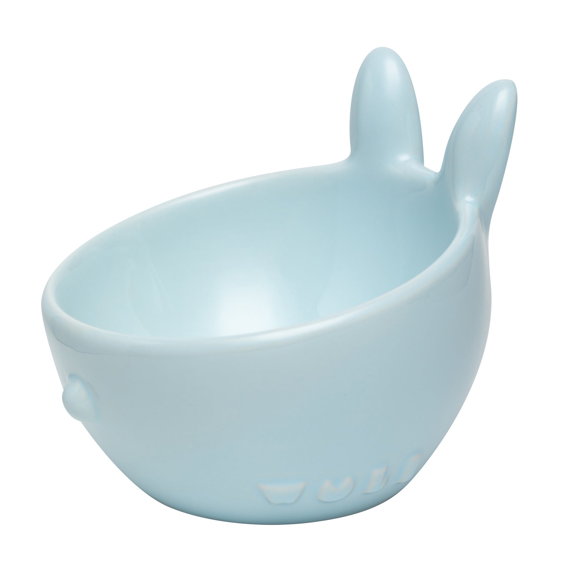 KFX-3299261 Cute Bunny and Octopus Ceramic Pet Bowls - Pink, Blue, Teal Green, Purple Options