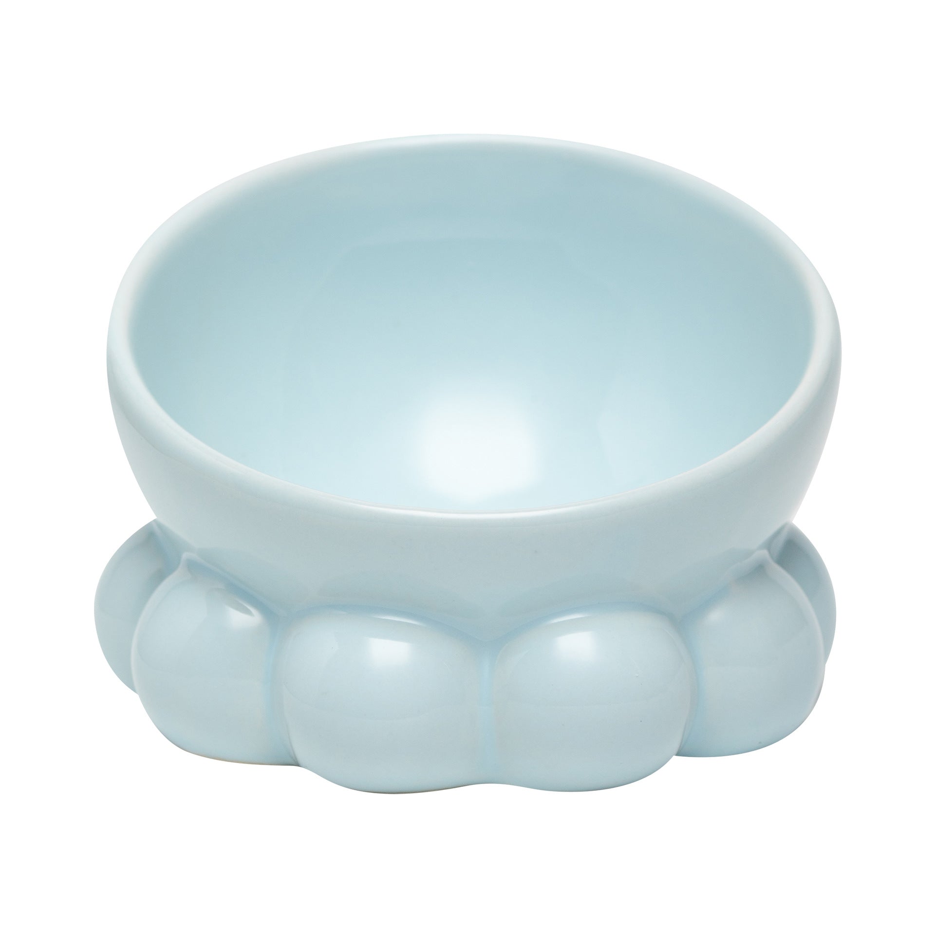 KFX-3299261 Cute Bunny and Octopus Ceramic Pet Bowls - Pink, Blue, Teal Green, Purple Options