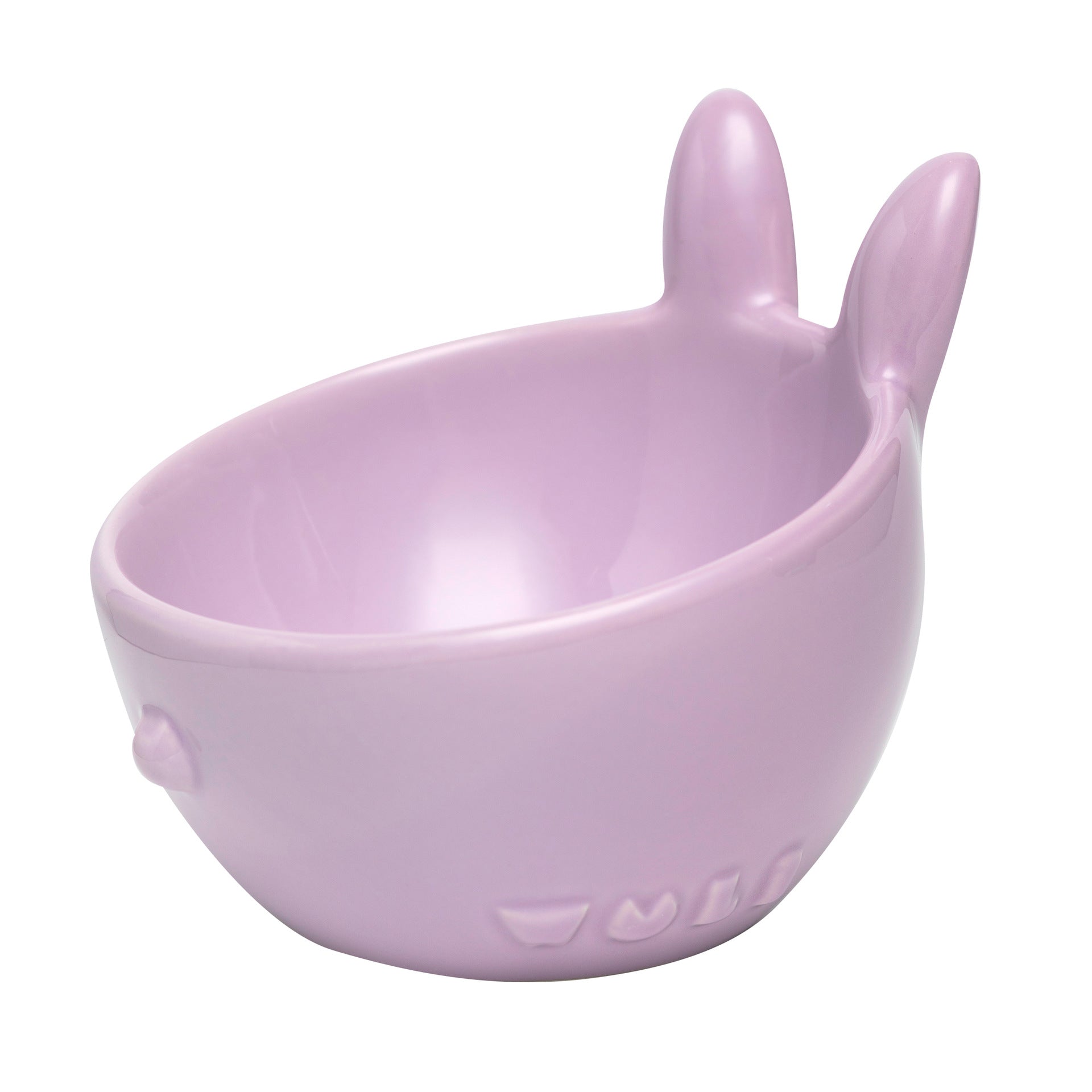 KFX-3299261 Cute Bunny and Octopus Ceramic Pet Bowls - Pink, Blue, Teal Green, Purple Options