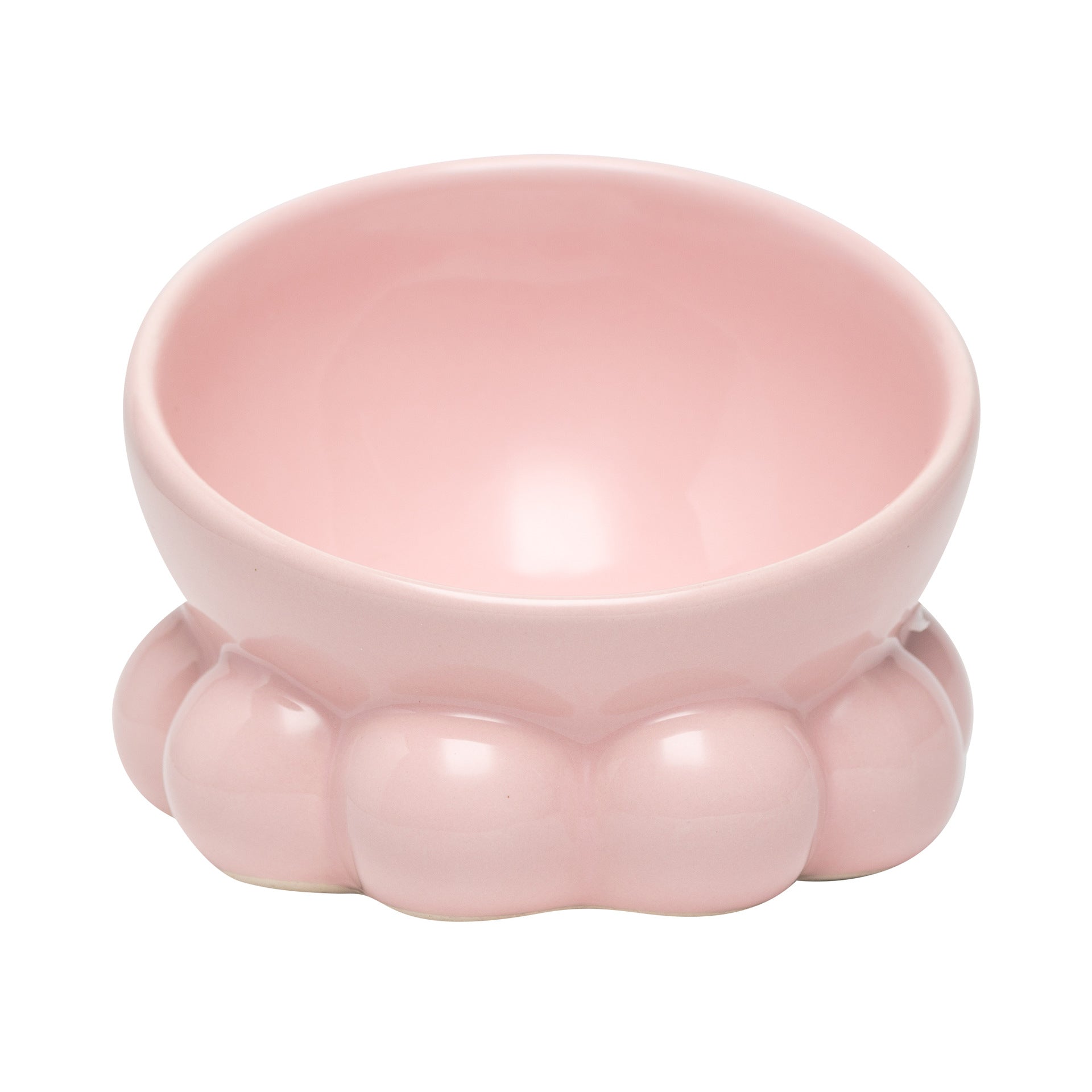 KFX-3299261 Cute Bunny and Octopus Ceramic Pet Bowls - Pink, Blue, Teal Green, Purple Options