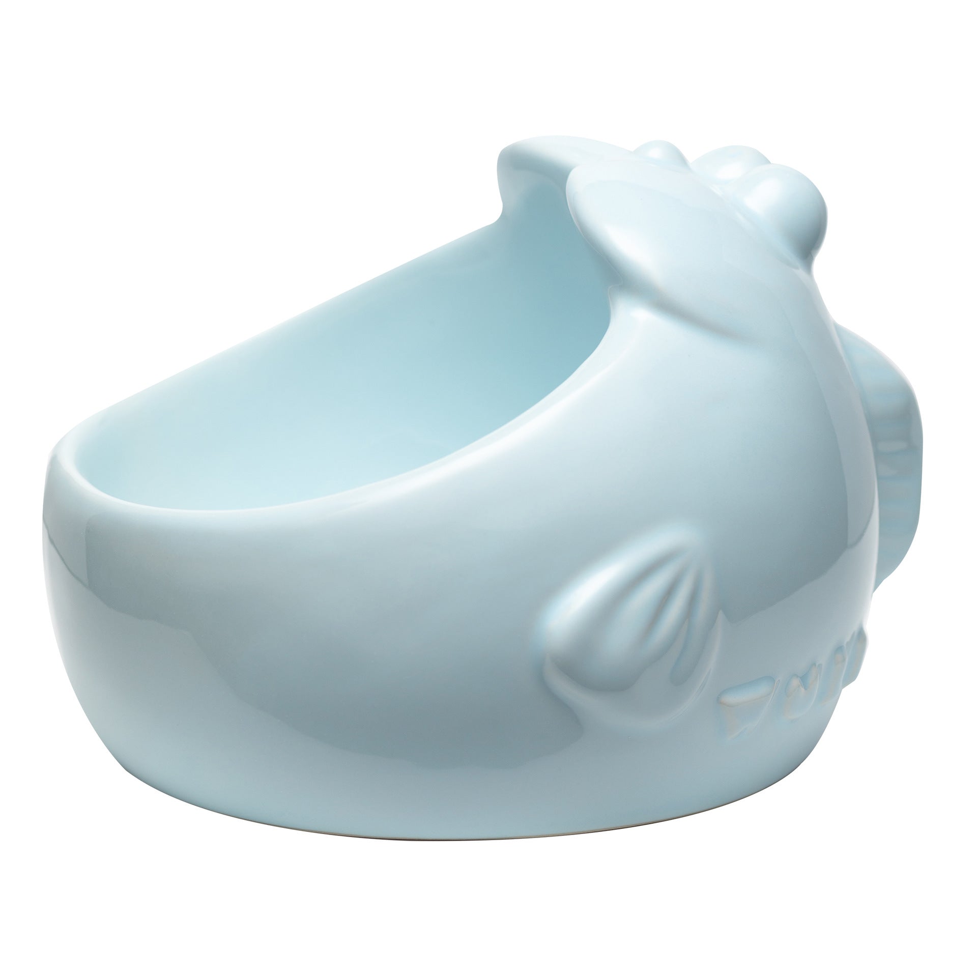 KFX-3299261 Cute Bunny and Octopus Ceramic Pet Bowls - Pink, Blue, Teal Green, Purple Options